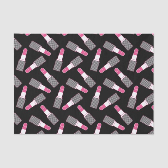 Papel De Seda Batom cor-de-rosa (Frente )