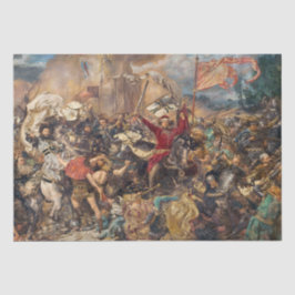 Papel De Seda Battle of Grunwald (Medieval Military Scene) (War)