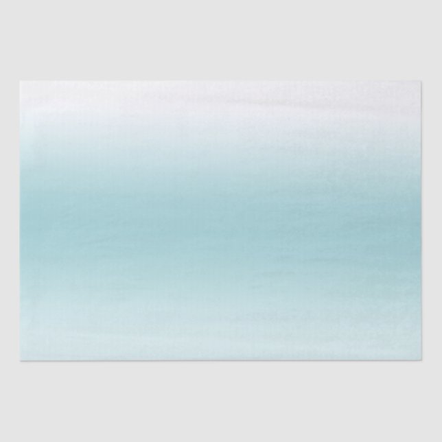 Papel De Seda Beach Aqua Blue Ombre (Frente )