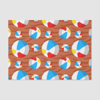 Papel De Seda Beach Balls Red Sand