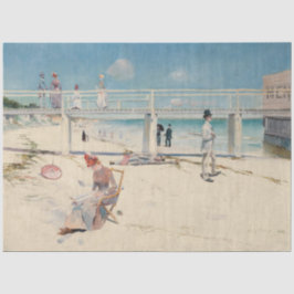 Papel De Seda Beach Scene (Holiday at Mentone) (Arte australiana