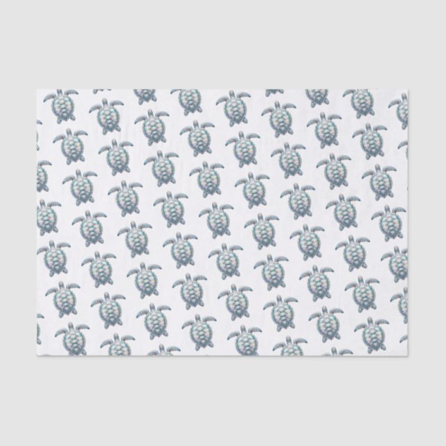 Papel De Seda Beachy Sea Turtle (Frente )