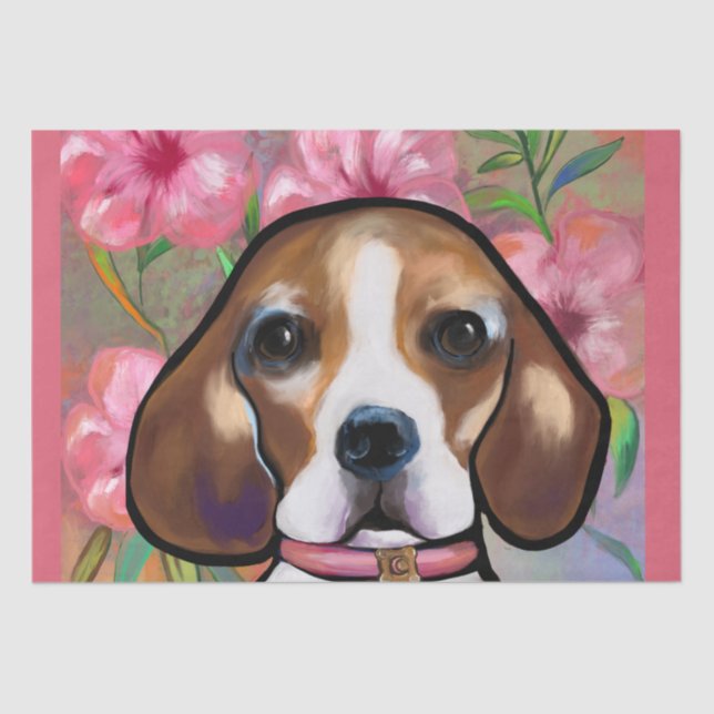 Papel De Seda Beagle           (Frente )