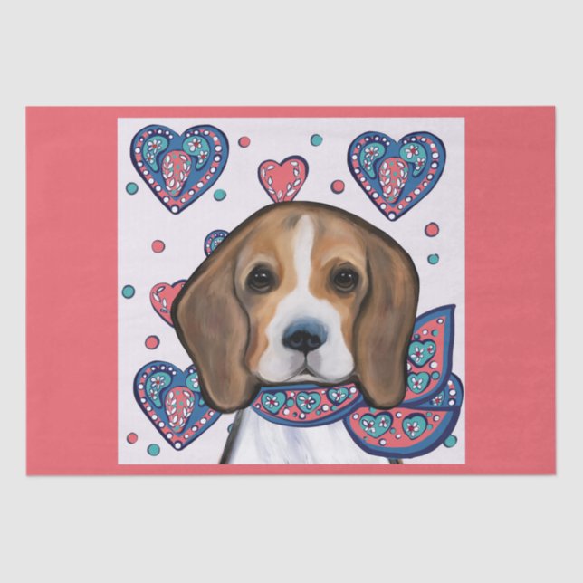 Papel De Seda Beagle (Frente )