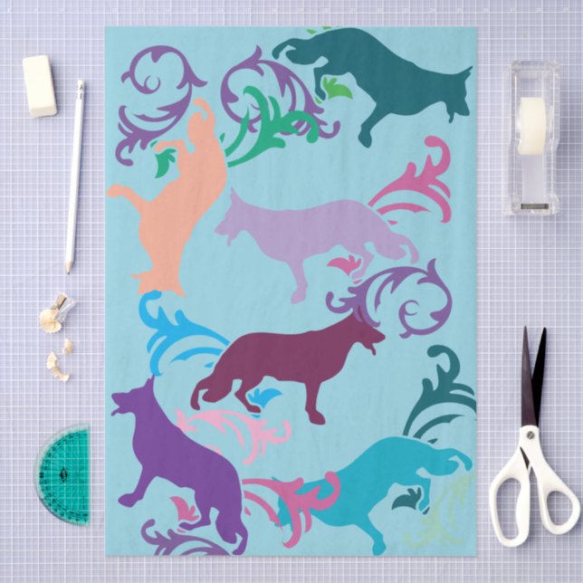 Papel De Seda Beagle Boa Sorte  (Arte )