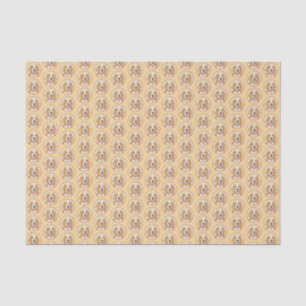 Papel De Seda Beagle Hound Dog Painting Original Animal Art