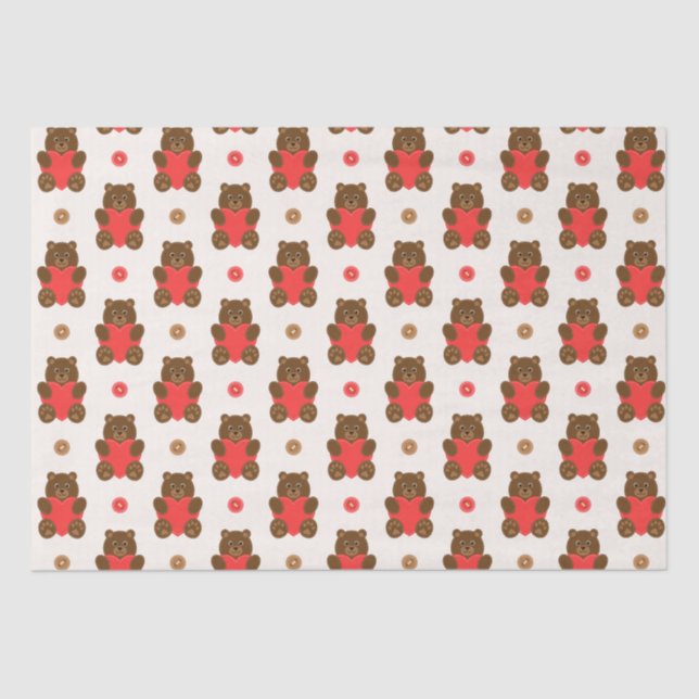 Papel De Seda Bears de Amor (Frente )