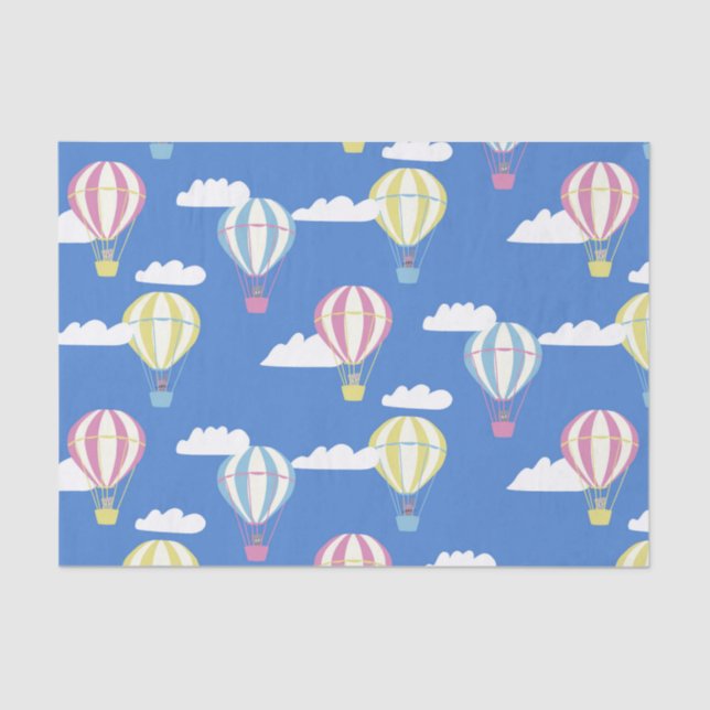 Papel De Seda Bears & Rabbit Hot Air Balloday Out (Frente )