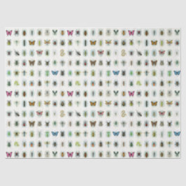 Papel De Seda Beautiful insect collection watercolor style bugs 