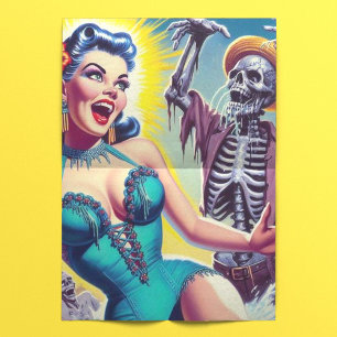 Papel De Seda Beauty Horror Girl