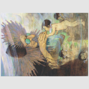 Papel De Seda Bebê da água e fada, Jessie Willcox Smith