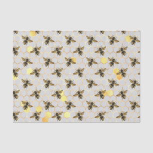 Papel De Seda Bebês Dourado