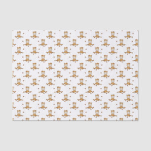 Papel De Seda Bebêzinho de Outono em Padrão de Folhas Caindo