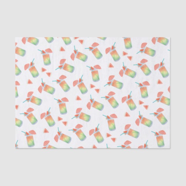 Papel De Seda Bebidas de Verão (Frente )