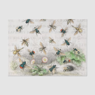 Papel De Seda Bee Honey Queen Bees Antique