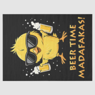 Papel De Seda Beer Time Madafakas Meme Pato Goose Retro
