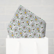 Bees & Daisies Tissue Paper