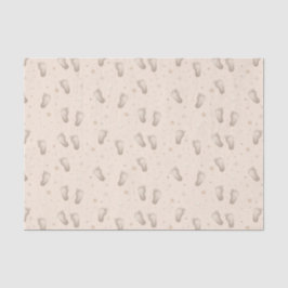 Papel De Seda Beige Chá de Decoupage de Pés-Bebês