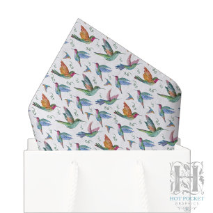 Papel de Seda Beija-flores