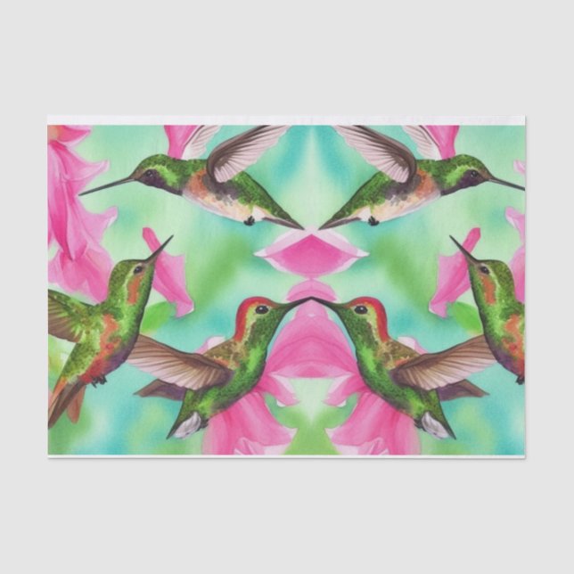 Papel De Seda Beijos em flores, melancolia (Frente )