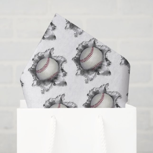 Papel De Seda Beisebol (Sacola de presentes)
