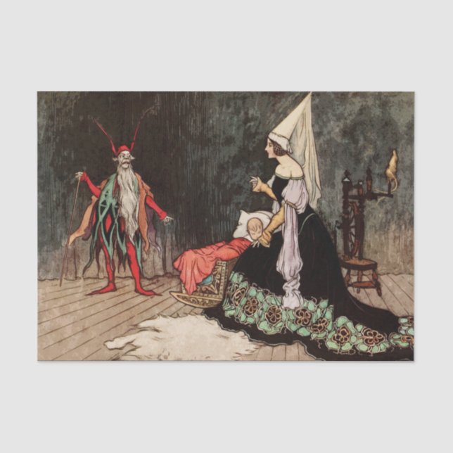 Papel De Seda Bela Adormecida Leitura (Frente )