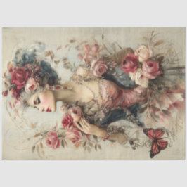 Papel De Seda Bela Coleção de Beleza Retrato