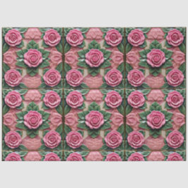 Papel De Seda Bela Coleção Popular de Rosas Rosa