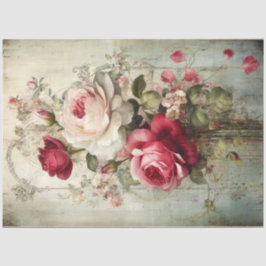 Papel De Seda Bela Rosa de Coleção de Bela