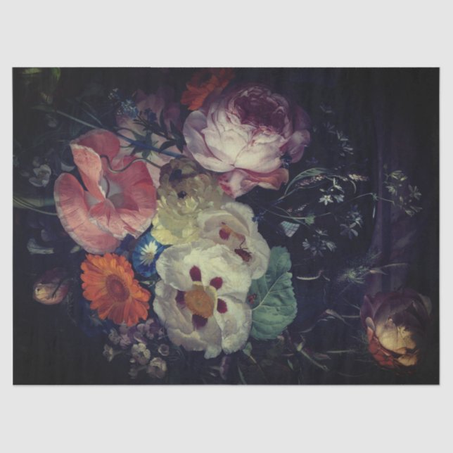 Papel De Seda Belas artes florais (Frente )