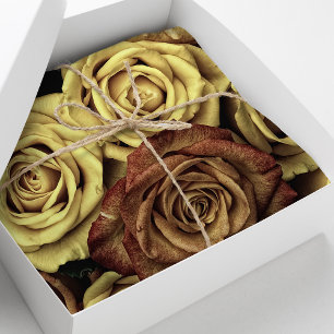 Papel De Seda Belas Rosas Românticas Vintage
