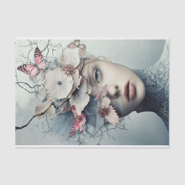 Papel De Seda Beleza florescente12 (Frente )