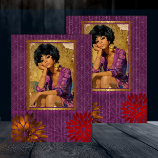 Papel De Seda Beleza Retro Americana Negra Decoupagem 2