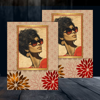 Papel De Seda Beleza Retro Americana Negra Decoupagem 4