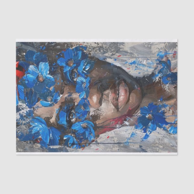 Papel De Seda Belezas de abstrato1 (Frente )