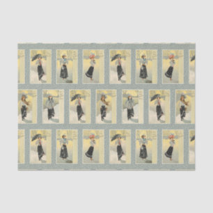 Papel De Seda Belezas Vintage em Neve e Desejos de Natal