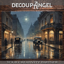 Papel De Seda Belle Époque Street Lights - Decoupage -