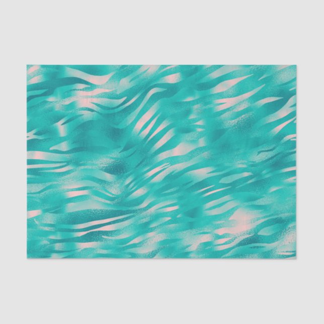 Papel De Seda Belo azul e rosa (Frente )