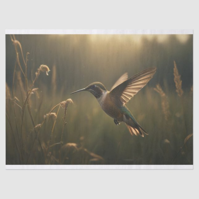 Papel De Seda Belo beija-flor (Frente )