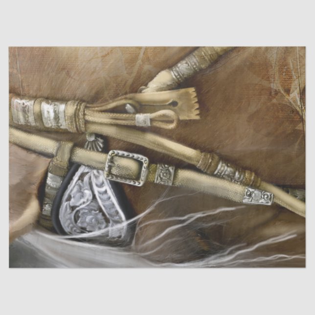 Papel De Seda Belo Cavalo (Frente )