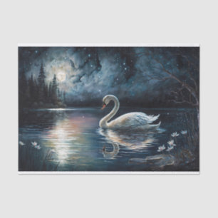 Papel De Seda Belo Lago Swan
