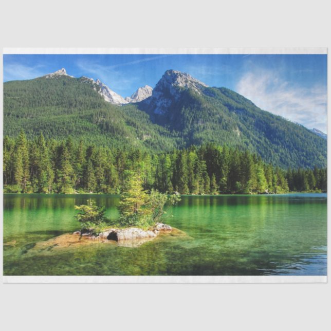 Papel De Seda Belo Parque Nacional Berchtesgaden, Alemanha (Frente )