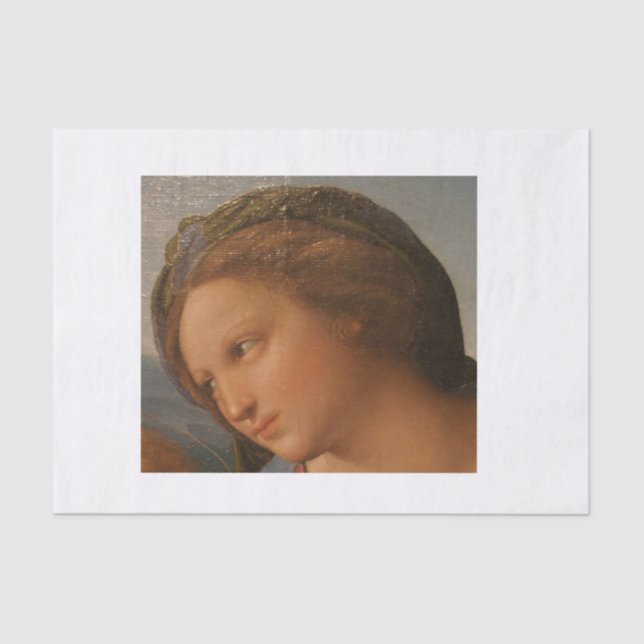 Papel De Seda belo rosto desligado (Frente )