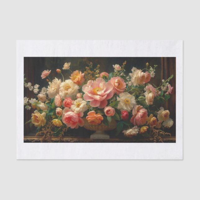 Papel De Seda Belos Flores22 (Frente )