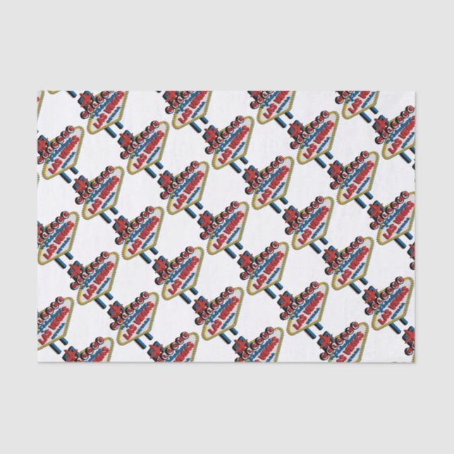 Papel De Seda Bem-vindo a Las Vegas Fabulosa (Frente )