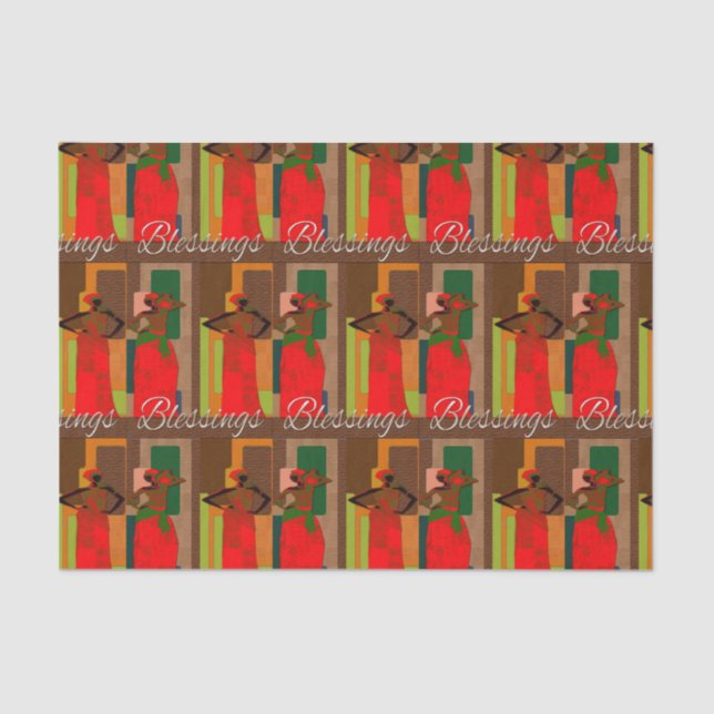 Papel De Seda Bênçãos (Frente )