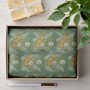 Papel De Seda Bênçãos Modernas Botânicas de Páscoa