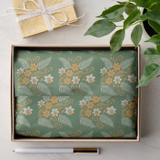 Papel De Seda Bênçãos Modernas Botânicas de Páscoa (Presente)