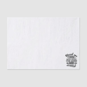Papel De Seda Bênçãos São Aquelas Que Ouvem a Palavra de Deus Ci