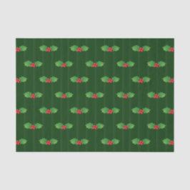 Papel De Seda Berries Holly Striped Vertical